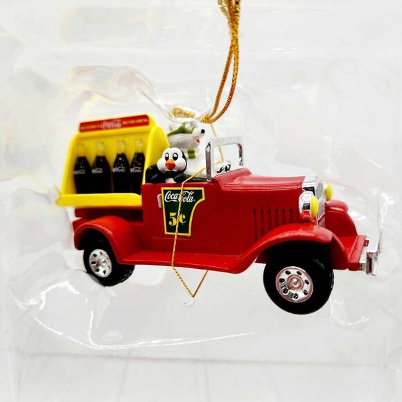 Coca-Cola Coke 2000 Platinum Series Collection Christmas Ornament Delivery Truck - Picture 2 of 7